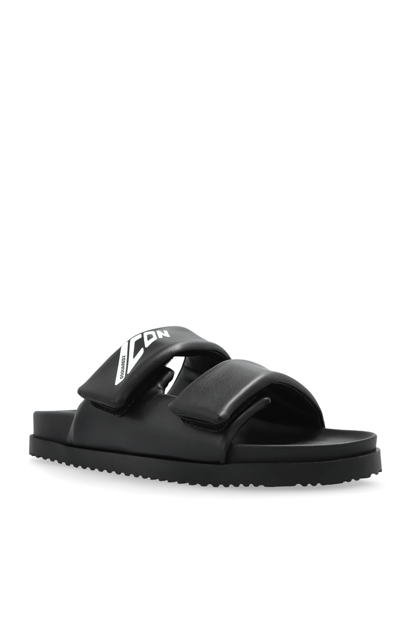 Black Slides with logo Dsquared2 - Vitkac Canada
